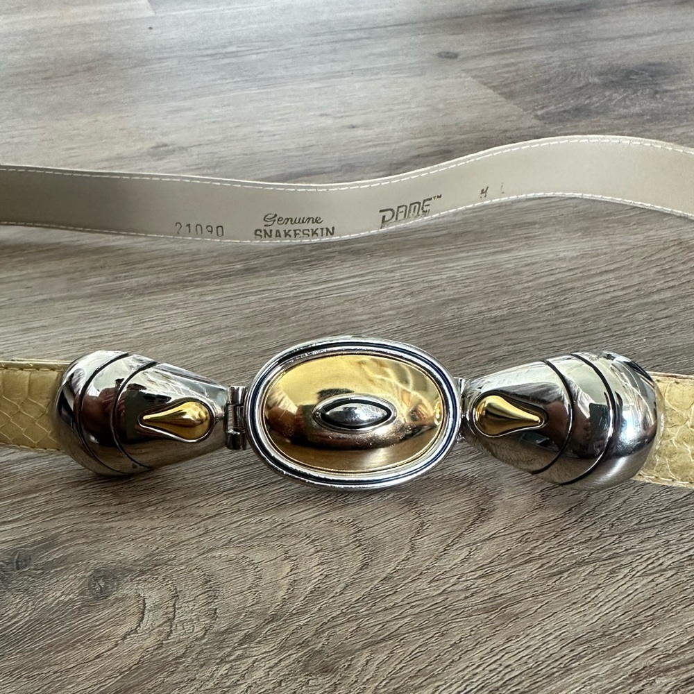 Vintage Dame Snakeskin Belt